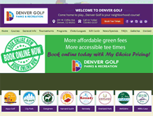 Tablet Screenshot of cityofdenvergolf.com